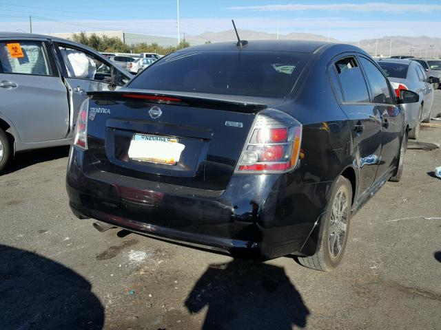 3N1AB6AP2CL631176 - 2012 NISSAN SENTRA 2.0 BLACK photo 4