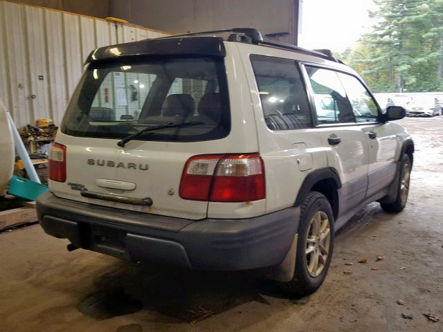 JF1SF63591H733044 - 2001 SUBARU FORESTER L WHITE photo 4