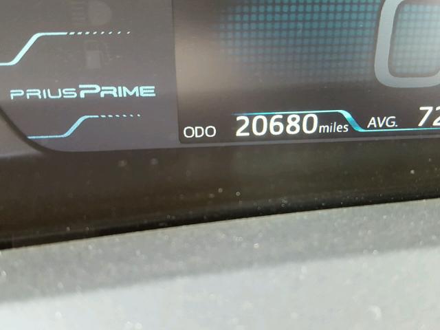 JTDKARFPXH3026341 - 2017 TOYOTA PRIUS PRIM გრაფიტი ფოტო 8