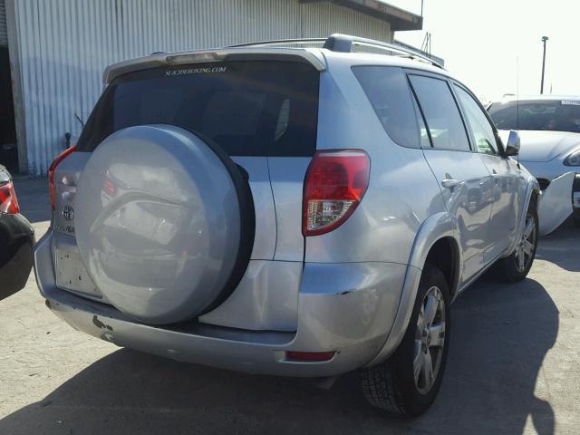 JTMZK32V376007043 - 2007 TOYOTA RAV4 SPORT SILVER photo 4