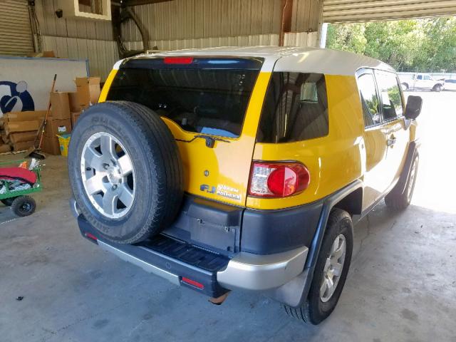 JTEZU11F68K002089 - 2008 TOYOTA FJ CRUISER YELLOW photo 4