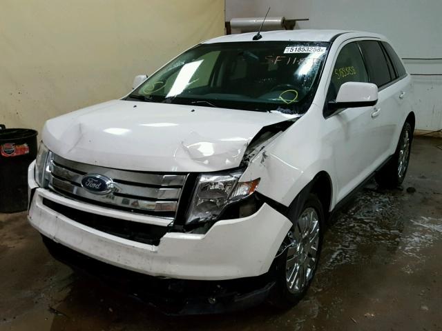 2FMDK39C49BA44259 - 2009 FORD EDGE LIMIT WHITE photo 2