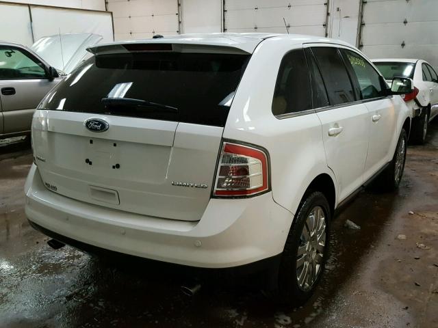 2FMDK39C49BA44259 - 2009 FORD EDGE LIMIT WHITE photo 4