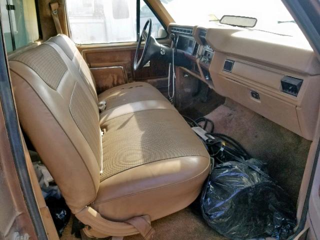 1FTHF251XEPA01377 - 1984 FORD F250 BROWN photo 5