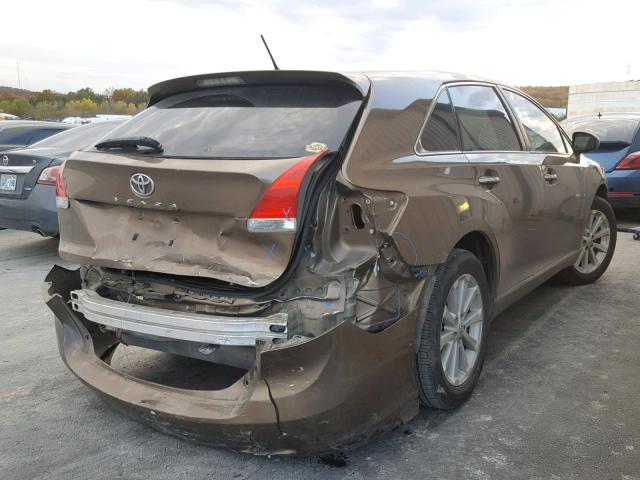 4T3ZE11A79U018784 - 2009 TOYOTA VENZA BASE BROWN photo 4