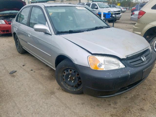 1HGES26761L068675 - 2001 HONDA CIVIC EX SILVER photo 1