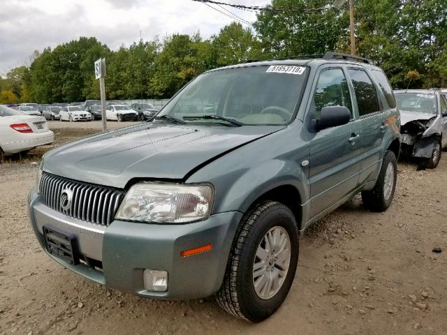 4M2YU91147KJ16457 - 2007 MERCURY MARINER LU GREEN photo 2