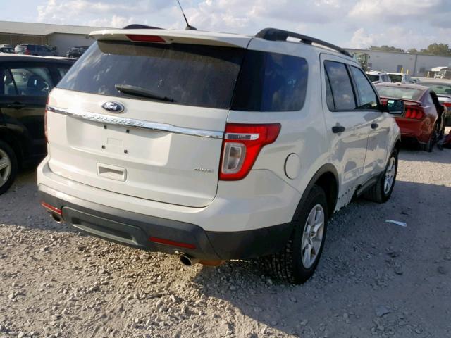 1FMHK8B89CGA85572 - 2012 FORD EXPLORER WHITE photo 4