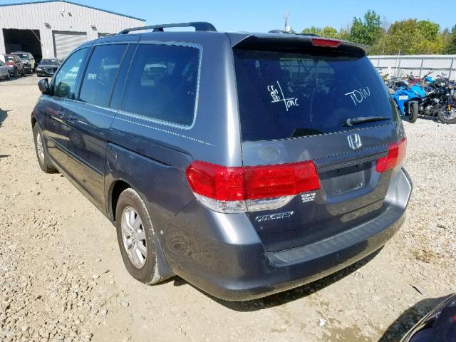 5FNRL3H6XAB049296 - 2010 HONDA ODYSSEY EX GRAY photo 3