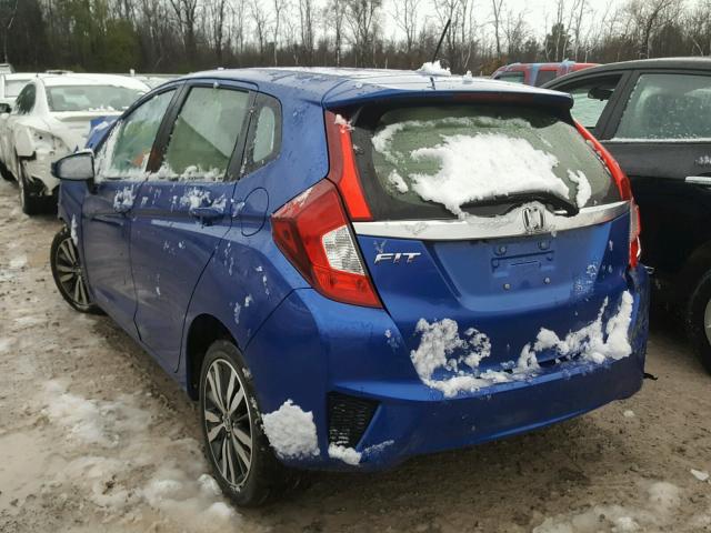 JHMGK5H70GX028291 - 2016 HONDA FIT EX BLUE photo 3