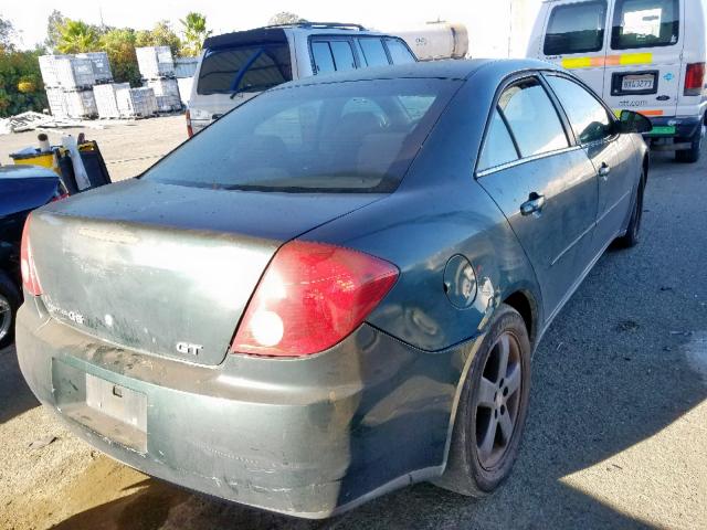 1G2ZH558X64132488 - 2006 PONTIAC G6 GT GREEN photo 4