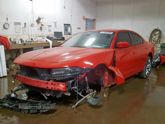 2C3CDXCT5JH169061 - 2018 DODGE CHARGER R/ RED photo 2