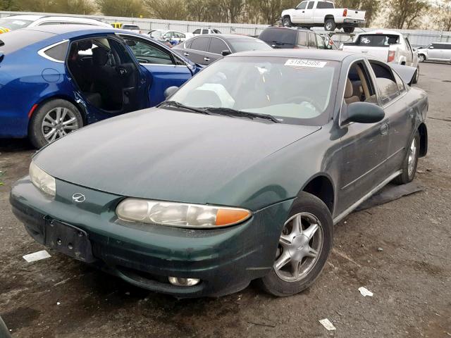 1G3NL52E41C252109 - 2001 OLDSMOBILE ALERO GL BLACK photo 2