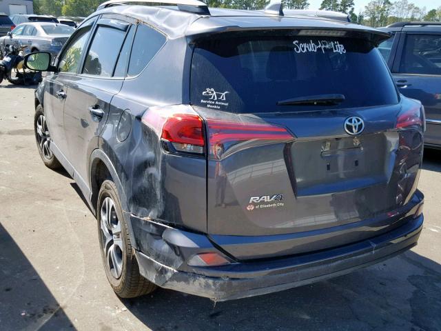 JTMZFREVXJJ728788 - 2018 TOYOTA RAV4 LE GRAY photo 3