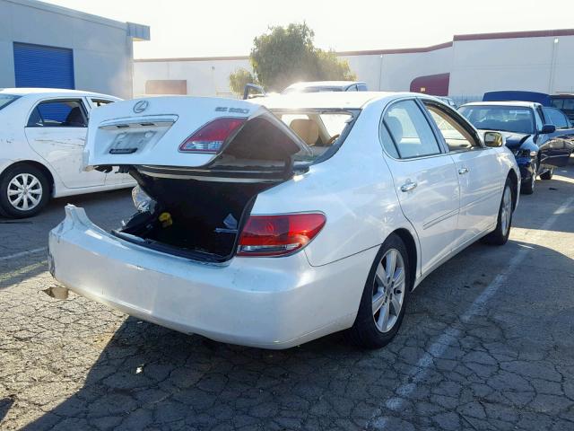 JTHBA30G055137596 - 2005 LEXUS ES 330 WHITE photo 4