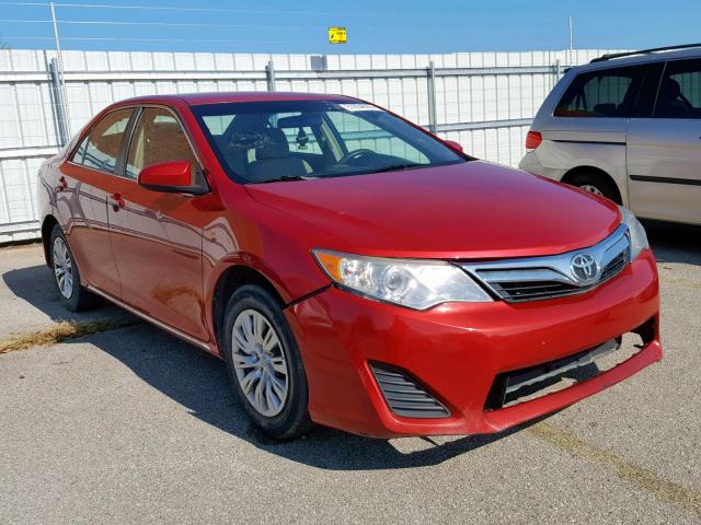 4T4BF1FK8CR208325 - 2012 TOYOTA CAMRY BASE RED photo 1