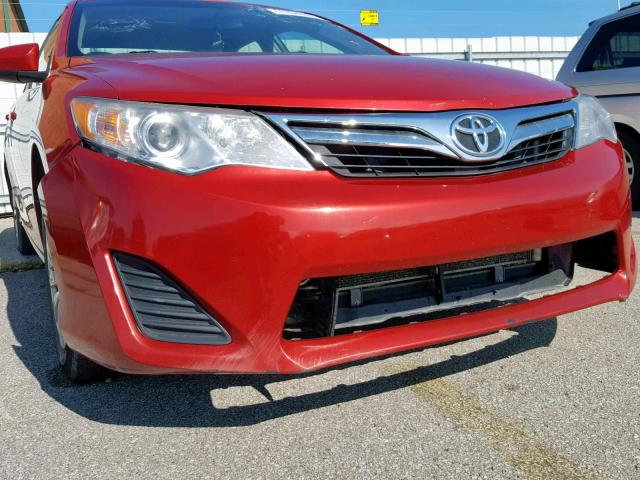 4T4BF1FK8CR208325 - 2012 TOYOTA CAMRY BASE RED photo 9