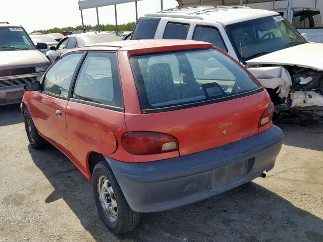 2C1MR2262S6744002 - 1995 GEO METRO BASE RED photo 3