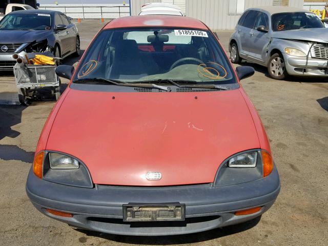 2C1MR2262S6744002 - 1995 GEO METRO BASE RED photo 9