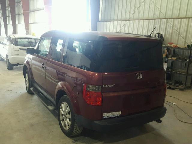 5J6YH18756L006820 - 2006 HONDA ELEMENT EX BURGUNDY photo 3