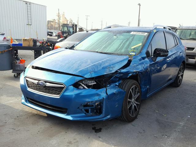 4S3GTAT63H3743435 - 2017 SUBARU IMPREZA LI BLUE photo 2