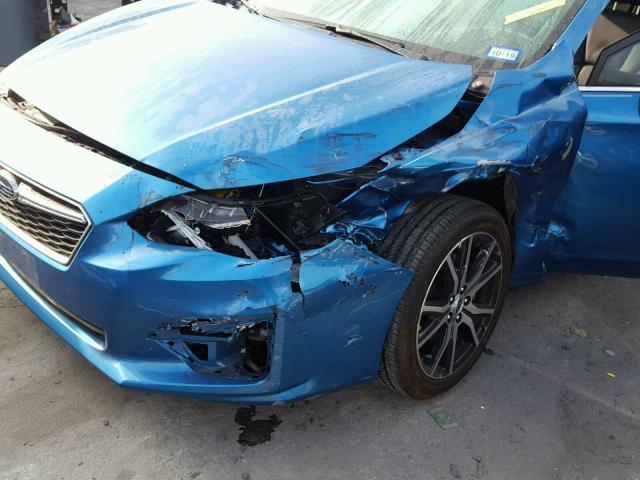 4S3GTAT63H3743435 - 2017 SUBARU IMPREZA LI BLUE photo 9