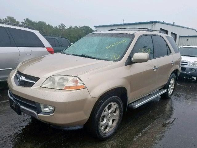 2HNYD18812H546211 - 2002 ACURA MDX TOURIN GOLD photo 2