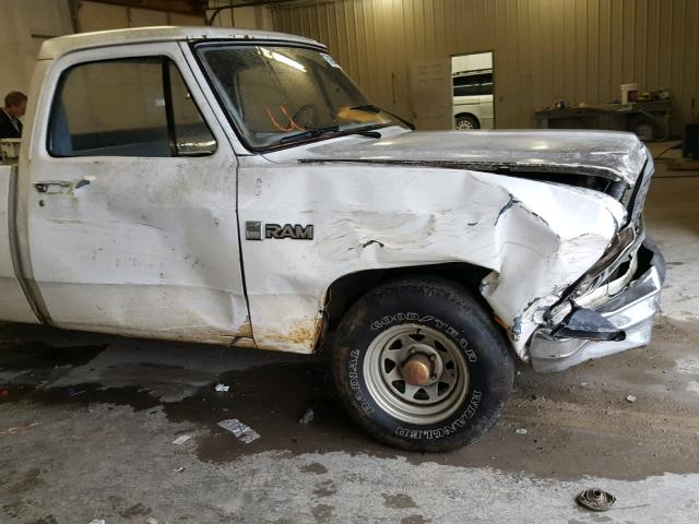 1B7FD14HXFS586093 - 1985 DODGE D-SERIES D WHITE photo 9