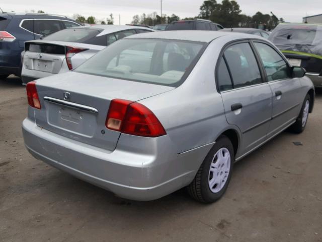 2HGES15162H584492 - 2002 HONDA CIVIC DX SILVER photo 4