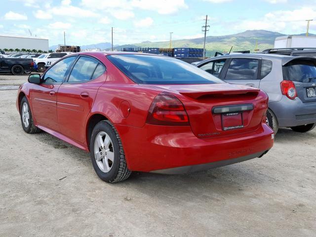 2G2WP552771211177 - 2007 PONTIAC GRAND PRIX RED photo 3