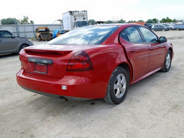 2G2WP552771211177 - 2007 PONTIAC GRAND PRIX RED photo 4