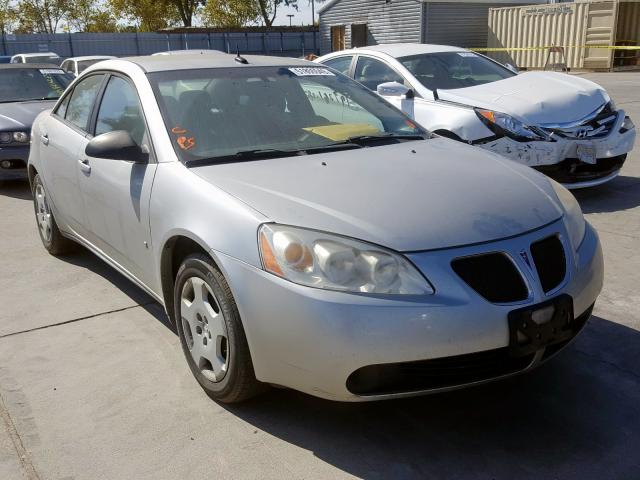 1G2ZF57B484296885 - 2008 PONTIAC G6 VALUE L GRAY photo 1