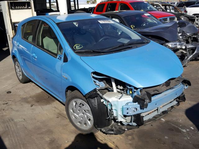 JTDKDTB35G1590626 - 2016 TOYOTA PRIUS C BLUE photo 1