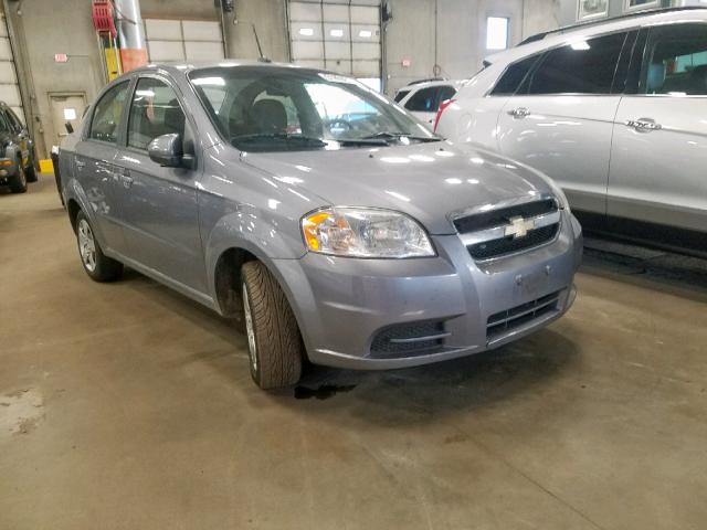 KL1TD5DE1AB116602 - 2010 CHEVROLET AVEO LS GRAY photo 1