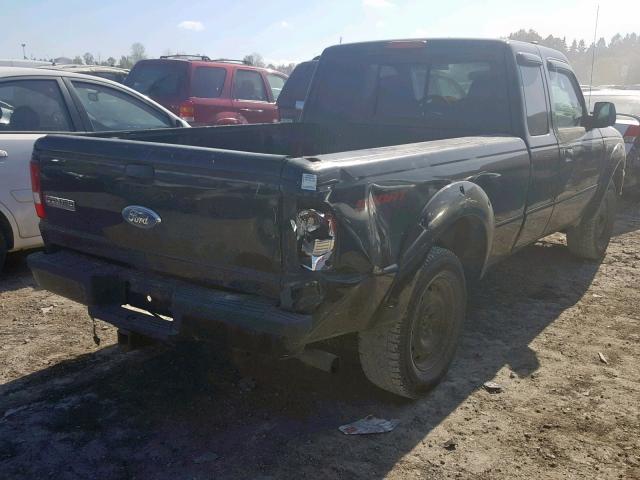 1FTYR44U57PA96528 - 2007 FORD RANGER SUP BLACK photo 4