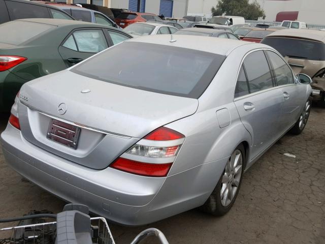 WDDNG71X57A060548 - 2007 MERCEDES-BENZ S 550 SILVER photo 4