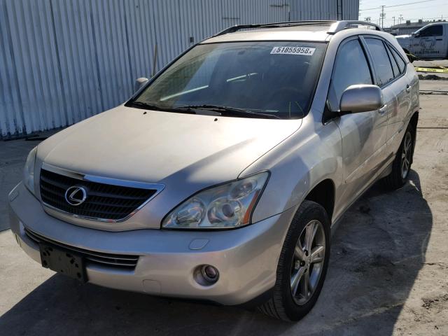 JTJGW31U872004714 - 2007 LEXUS RX 400H GOLD photo 2