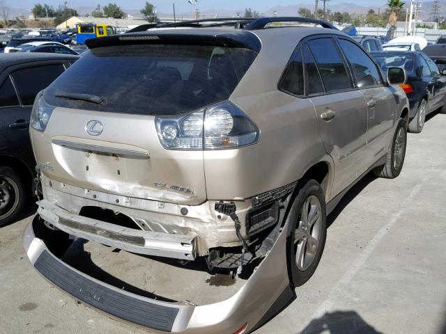 JTJGW31U872004714 - 2007 LEXUS RX 400H GOLD photo 4