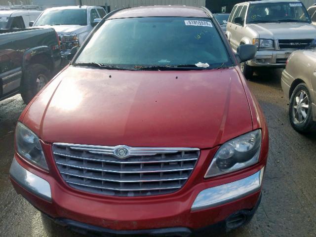2A4GF68436R723566 - 2006 CHRYSLER PACIFICA T RED photo 9