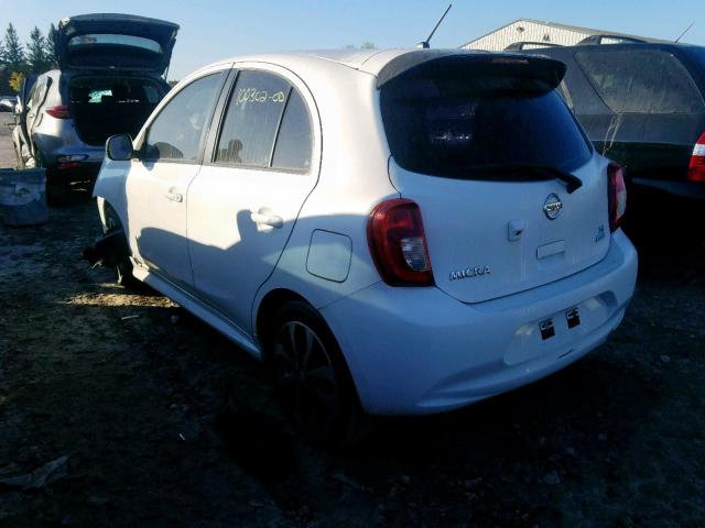 3N1CK3CP3FL216568 - 2015 NISSAN MICRA WHITE photo 3