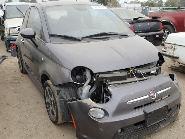 3C3CFFGE3FT507149 - 2015 FIAT 500 ELECTR GRAY photo 1