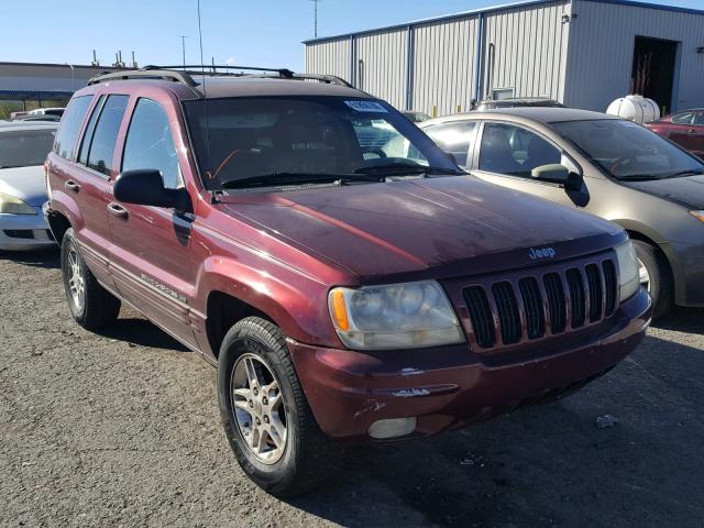 1J4GW58S3YC128379 - 2000 JEEP GRAND CHER BURGUNDY photo 1