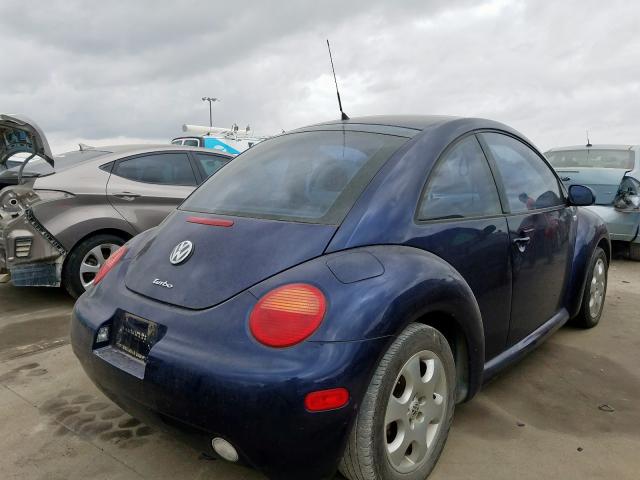 3VWCD21C22M406686 - 2002 VOLKSWAGEN NEW BEETLE 蓝色 照片 4