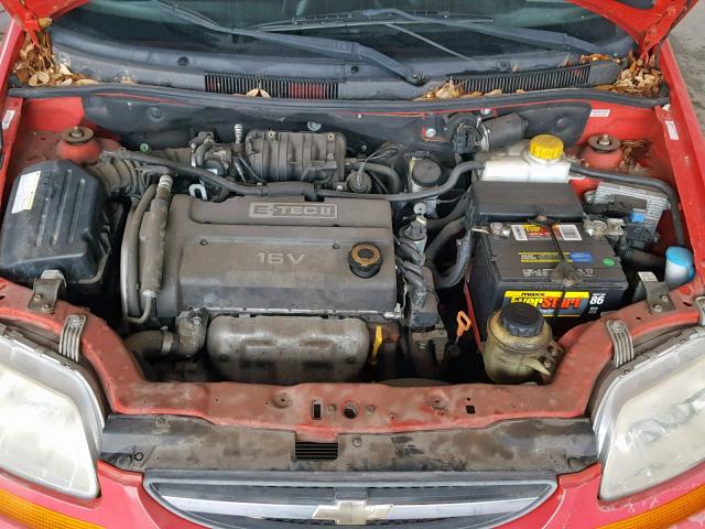 KL1TD66698B249422 - 2008 CHEVROLET AVEO BASE 红色 照片 7