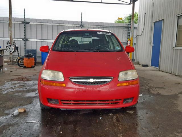 KL1TD66698B249422 - 2008 CHEVROLET AVEO BASE 红色 照片 9