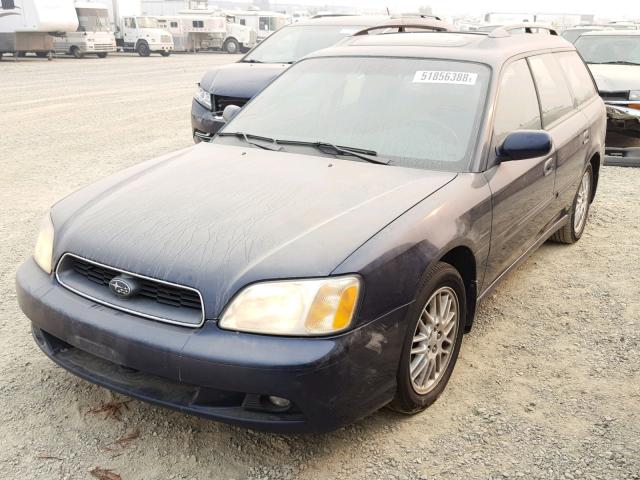 4S3BH625647304654 - 2004 SUBARU LEGACY L S BLUE photo 2