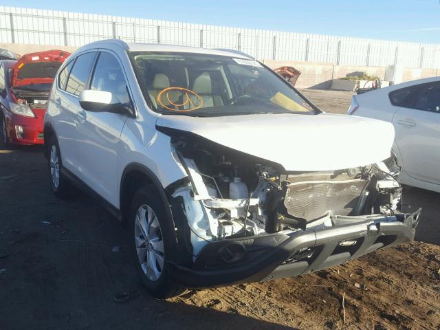 5J6RM3H7XEL009156 - 2014 HONDA CR-V EXL WHITE photo 1