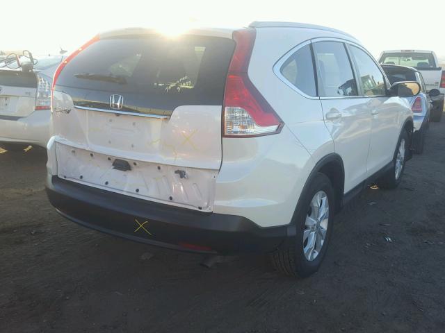 5J6RM3H7XEL009156 - 2014 HONDA CR-V EXL WHITE photo 4