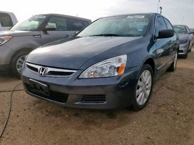 1HGCM66316A067040 - 2006 HONDA ACCORD LX BLUE photo 2