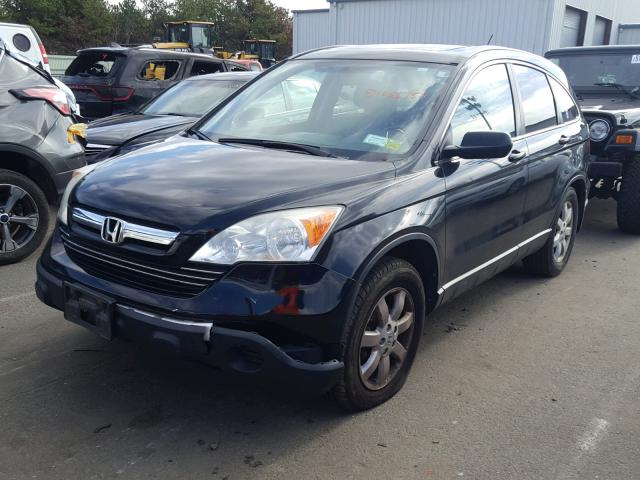 5J6RE48787L004267 - 2007 HONDA CR-V EXL BLACK photo 2